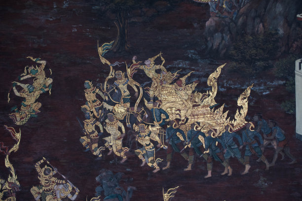 罗摩衍那墙艺术图片下载