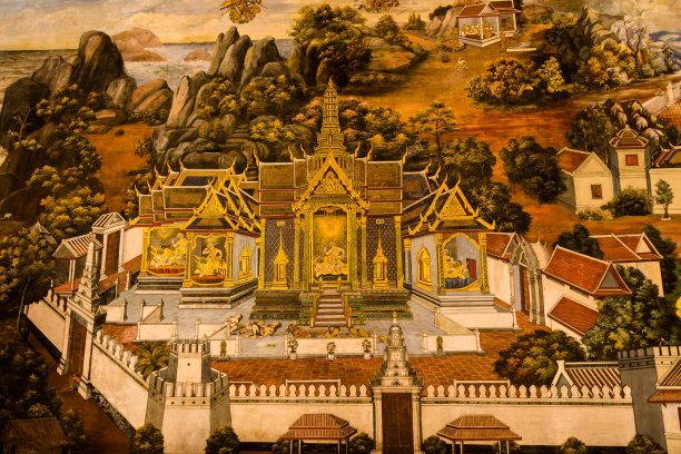 罗摩衍那墙艺术图片下载