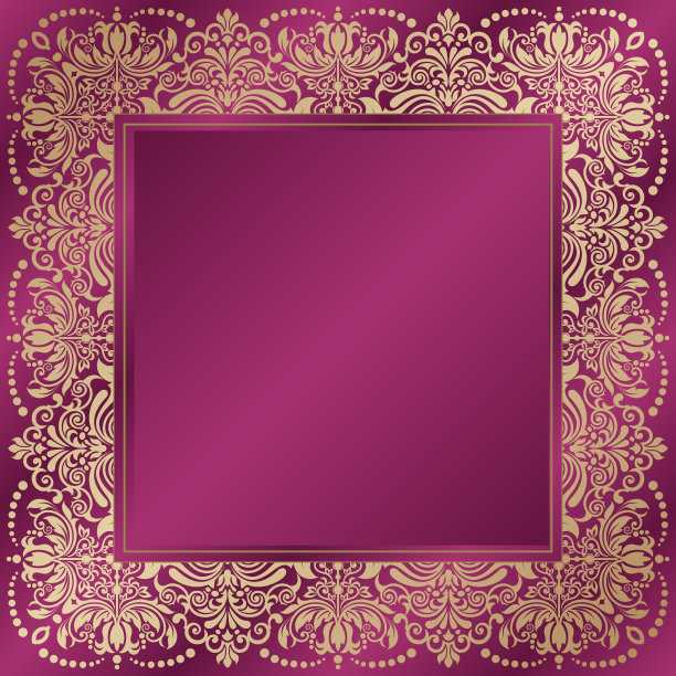 复古装饰模板与图案和装饰框架图片下载