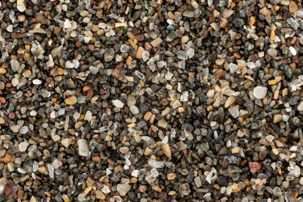 西班牙加那利岛海滩的沙滩上有黑色的火山颗粒，很少能看到贝壳。显微镜照片，图像宽度9mm图片下载