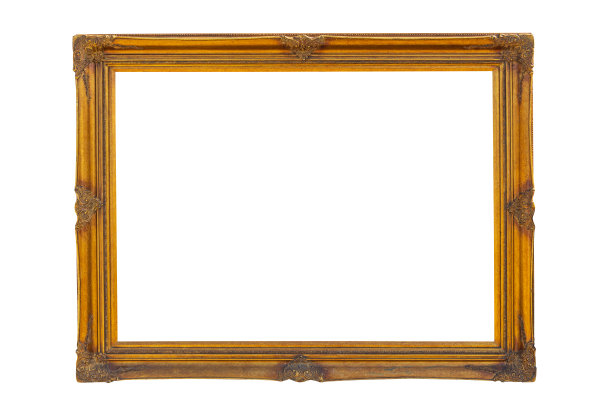金色的镜框图片下载