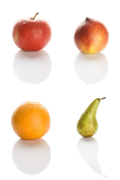 水果，桃子，梨子和苹果图片下载