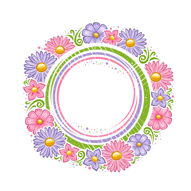 假日鲜花相框图片下载