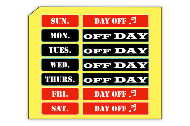 一周休息三天图片下载