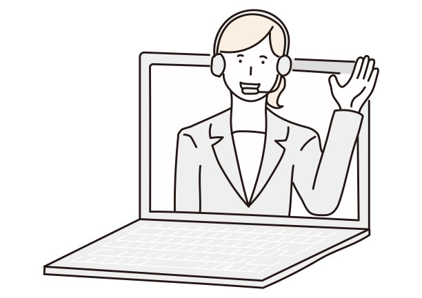 一个女人在用电脑说话图片下载