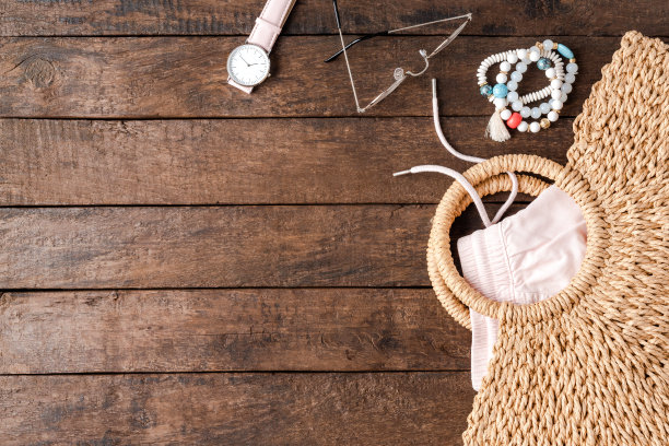 夏天女人的衣服。时尚背景图片下载