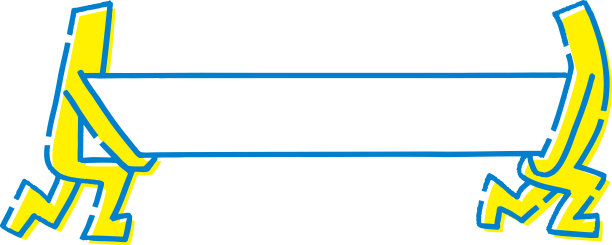 简笔小人举牌(长)图片下载