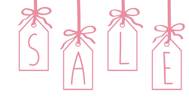 粉红色的价格标签。销售的概念。图片下载