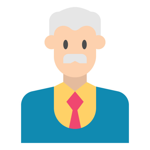 老师平面图标矢量插图图片下载