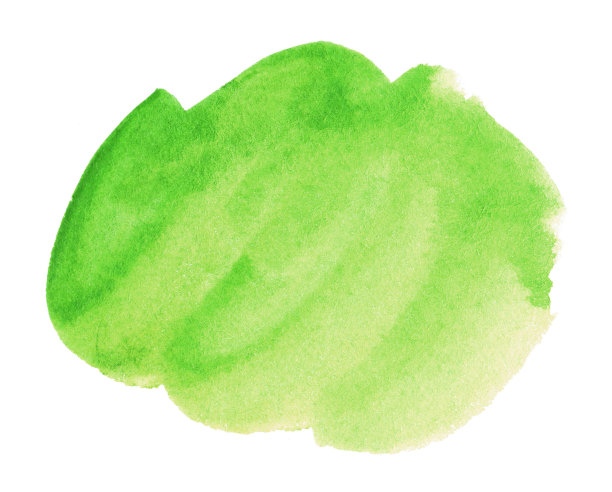 绿色水彩背景，旗帜，模板，印刷和标志的艺术元素图片下载