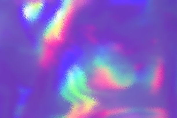 模糊抽象的彩虹全息箔背景。粉彩迷幻渐变表面旗帜图片下载