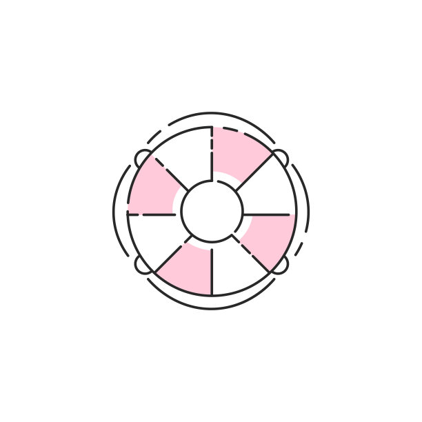 救生圈图标。像素完美。矢量轮廓巡航或航标轮廓。简单的线条艺术夏季海度假现代图形网页设计，移动应用程序，标志概念。图片下载