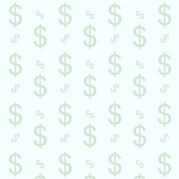 无缝图案壁纸与标志美元，金融概念图片下载