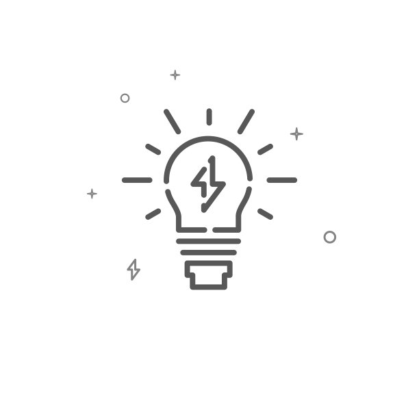 灯泡简单的矢量线图标。灯符号，象形文字，标志孤立在白色背景上。可编辑的中风图片下载