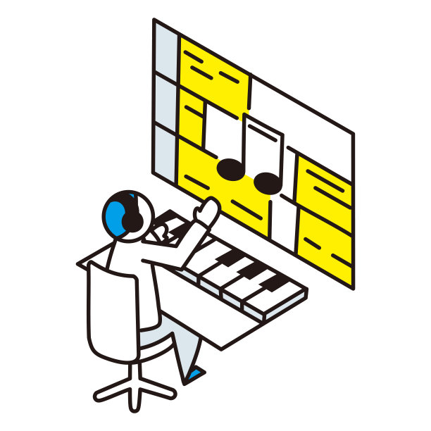 音乐制作的等距图图片下载