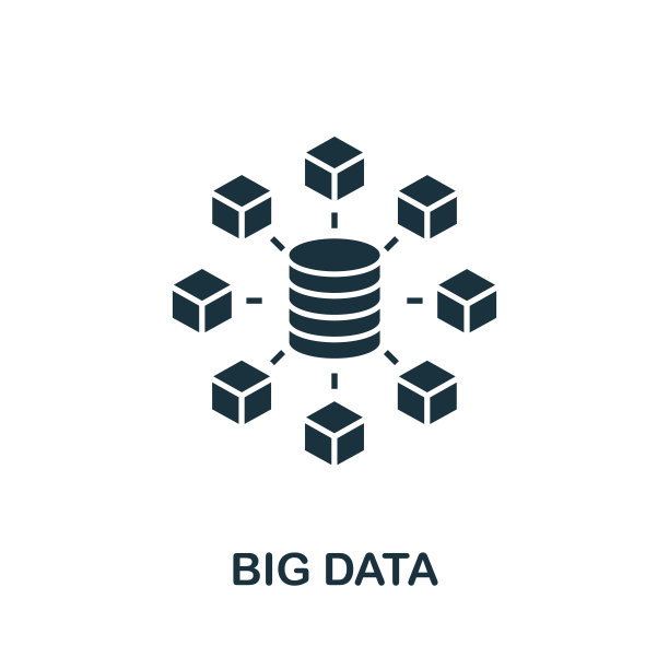 大数据图标。来自数字颠覆集合的简单元素。填充大数据图标的模板，信息图形和更多图片下载