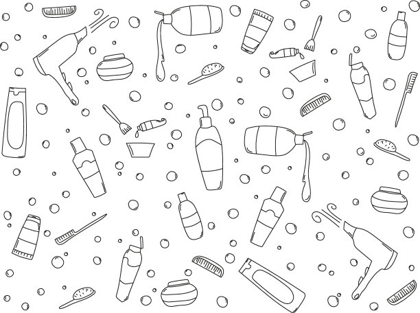 洗发水涂鸦图片下载