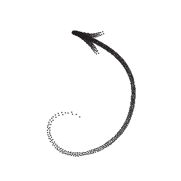 手绘点画箭头矢量在素描风格孤立在白色背景上。箭头铅笔矢量插图图片下载