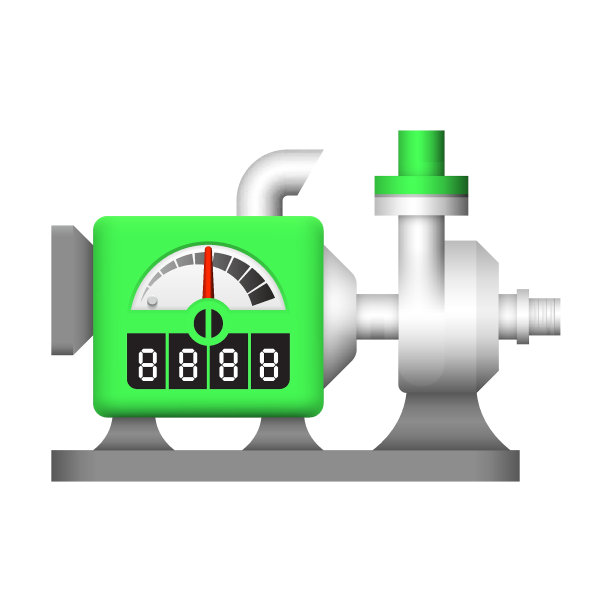 便携式水泵矢量插图设计孤立在白色背景上。图片下载