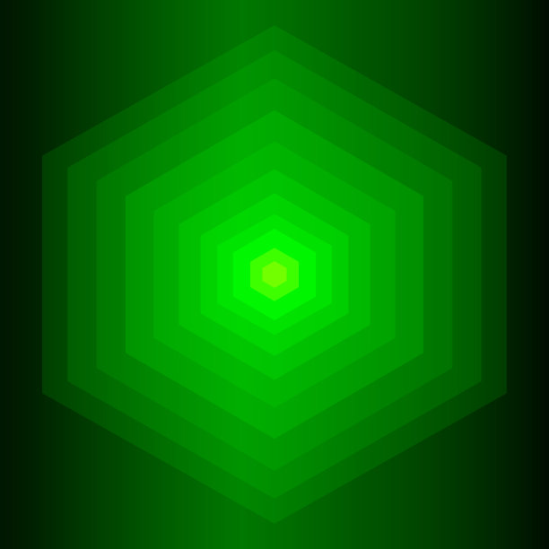 充满活力的六边形数字艺术设计抽象背景壁纸图案矢量插图图片下载