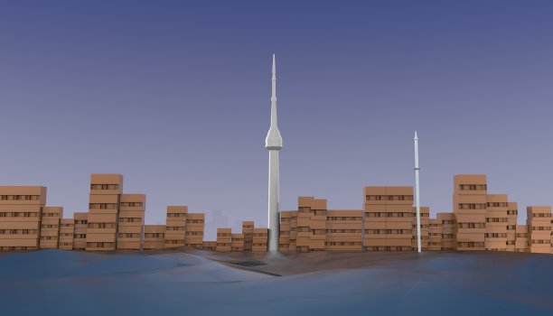 加拿大城市3d渲染图像图片下载