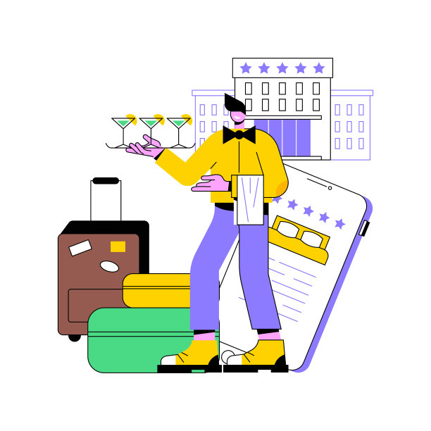 生活方式酒店抽象概念矢量插图。图片下载