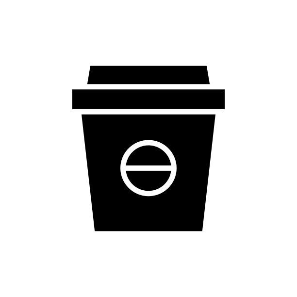 白色背景上的咖啡杯图标。可编辑的中风。设计模板向量图片下载