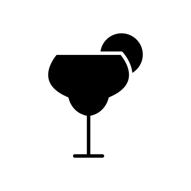 酒杯图标。可编辑的中风。设计模板向量图片下载