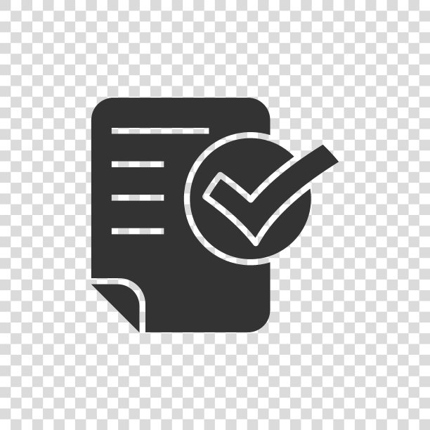 文档清单图标在平面风格。报告矢量插图在白色孤立的背景。纸单经营理念。图片下载