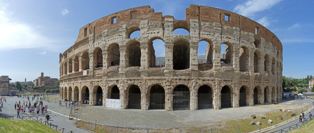 罗马圆形大剧场外广角图片下载