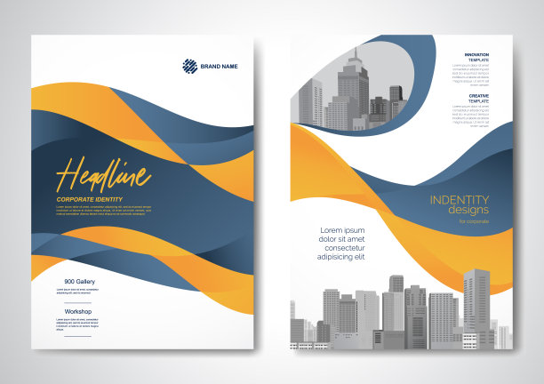 矢量宣传册传单设计布局模板图片下载