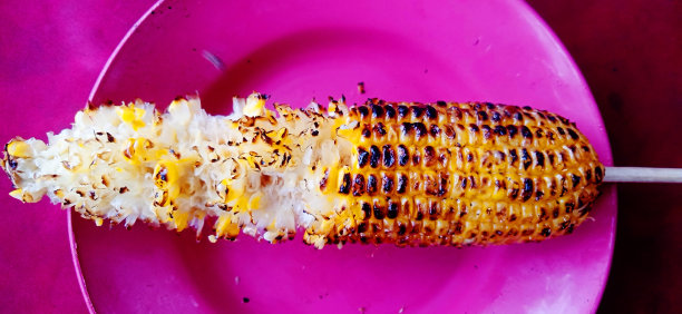 剩下的烤玉米已经吃完了图片下载