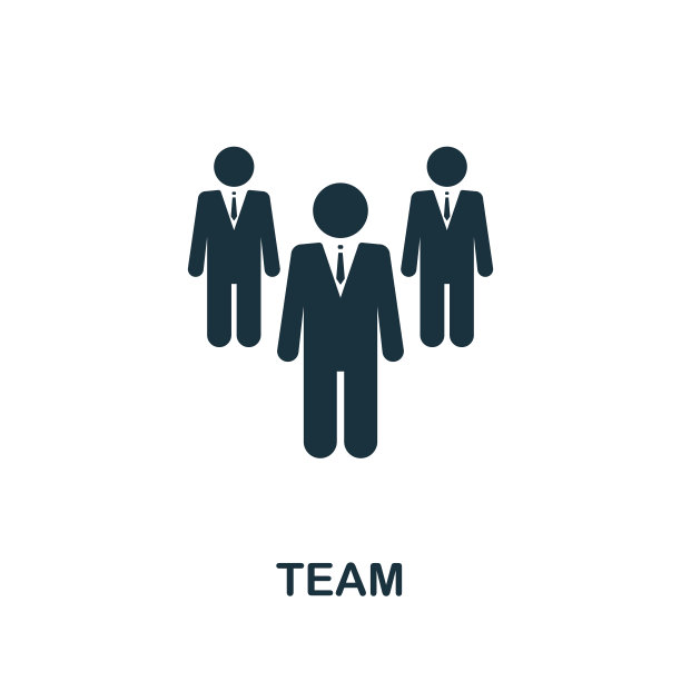 团队图标。来自审计集合的简单元素。填充团队图标的模板，信息图和更多图片下载