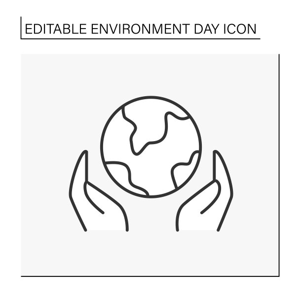 地球关爱线图标图片下载