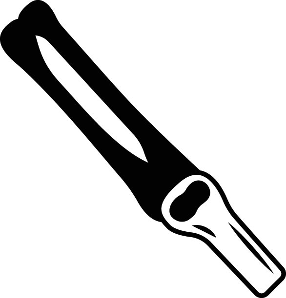 肘部骨骼矢量线图标设计，器官系统符号，人体解剖符号，人体部分Stock插图，手腕关节概念图片下载