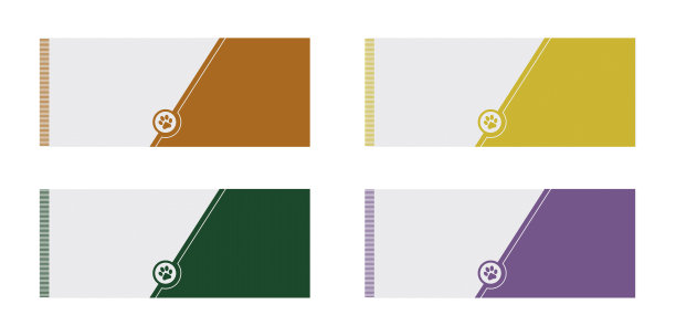 包装，名片，标志或象征与狗，猫和宠物主题图片下载