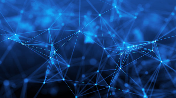 网络连接的概念。互联网通信技术背景-三维渲染图片下载