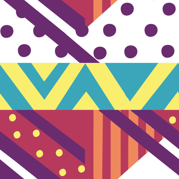 无缝图案的抽象几何形状的平面图片下载