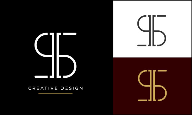 现代抽象字母SI、IS豪华标志设计。最小SI, IS初始化的图标向量图片下载