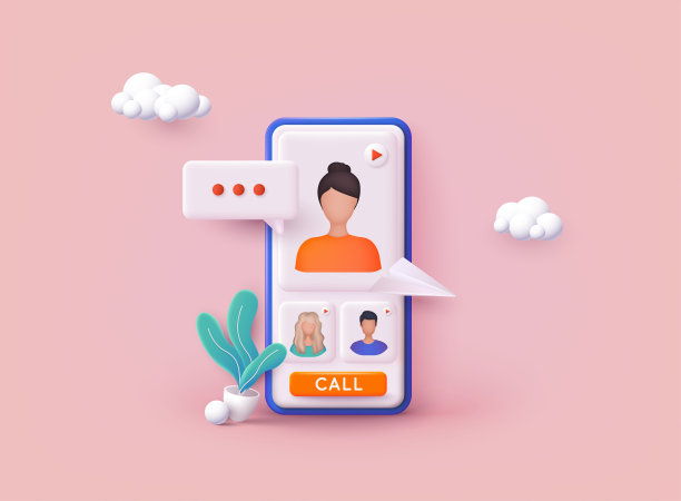 人们在电话屏幕上与同事拍照。视频会议和在线会议工作空间。三维网络矢量插图。图片下载