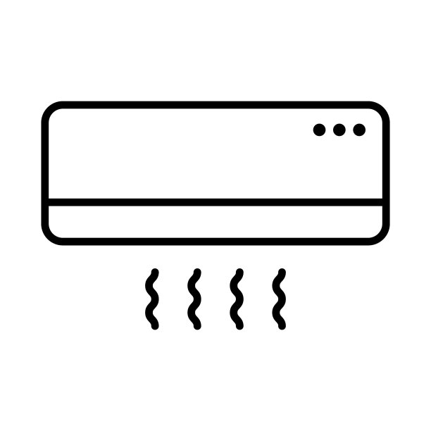 空调线路图标。矢量图图片下载