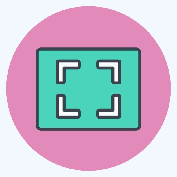 图标纵横比。适用于信息图符号。颜色搭配风格。设计简单，可编辑。设计模板向量。简单符号说明图片下载