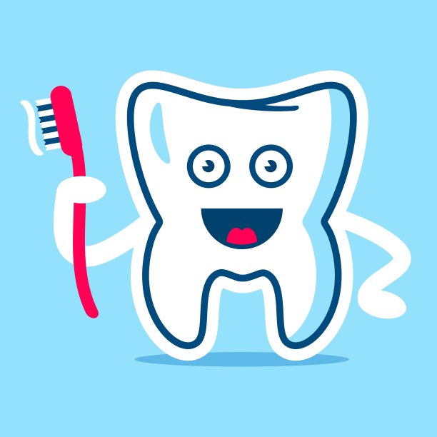 手里拿着刷子的好牙图片下载