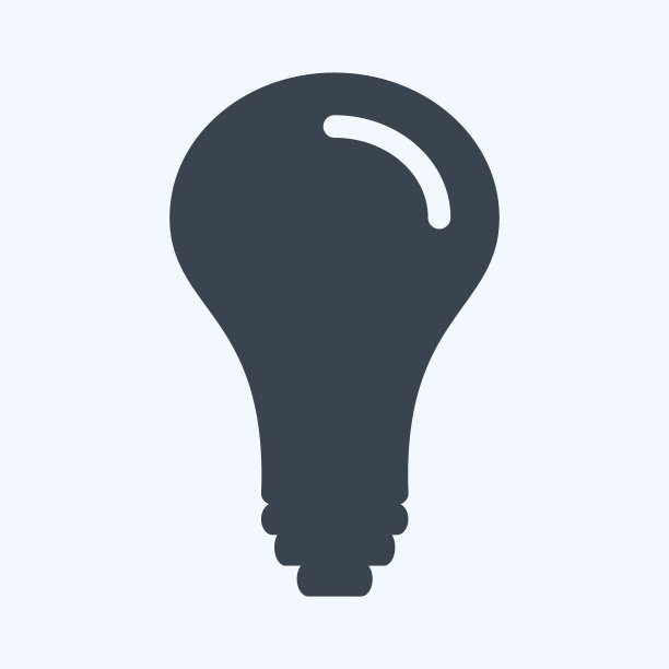 图标的创造力。适合社区标志。字形风格。设计简单，可编辑。设计模板向量。简单符号说明图片下载