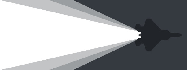 背景。一架飞机在身后留下一束光。矢量图图片下载