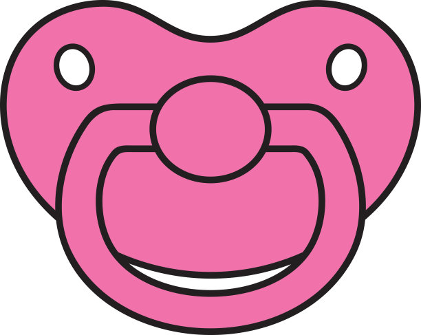 粉色婴儿奶嘴(假人)图片下载