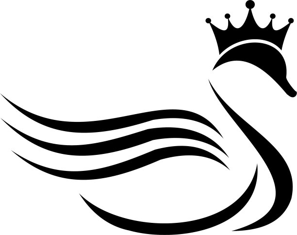 黑王天鹅标志设计图片下载
