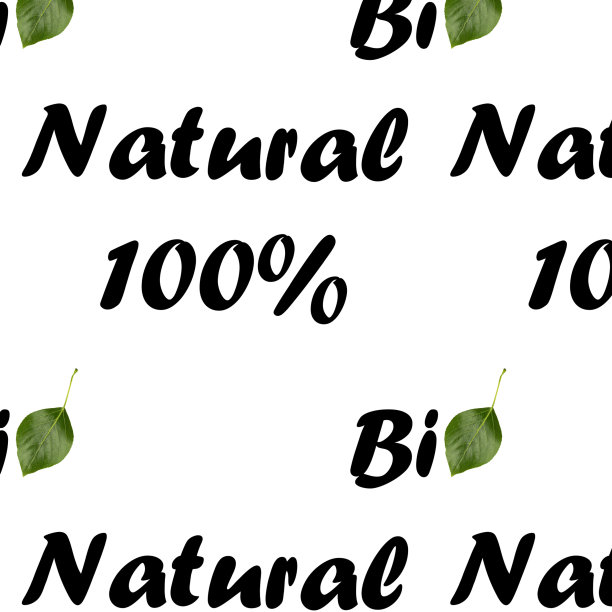 无缝模式与文本生物和天然100%，为图形和网页设计。图片下载