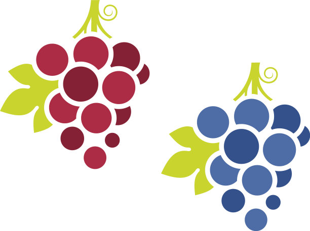 红葡萄和蓝葡萄图片下载