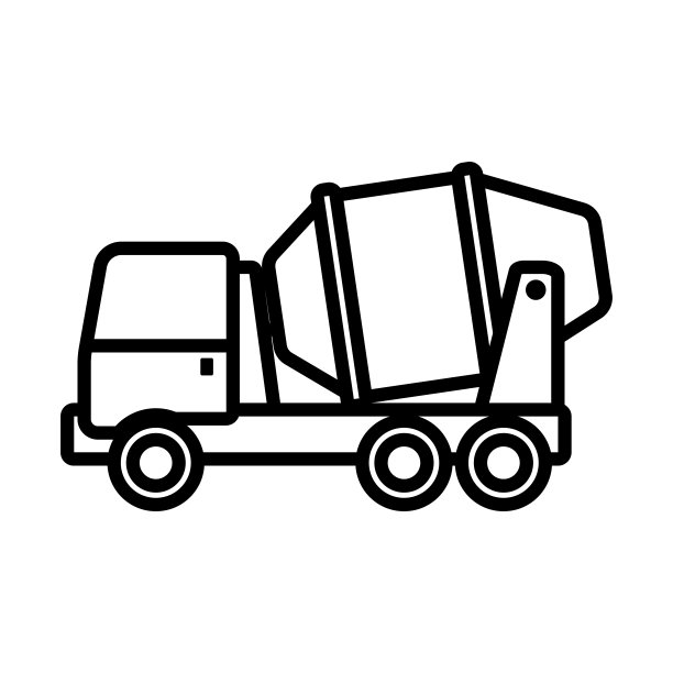 混凝土搅拌车图标图片下载